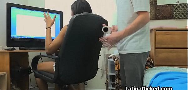  Banging assy Latina girlfriend on sex tape